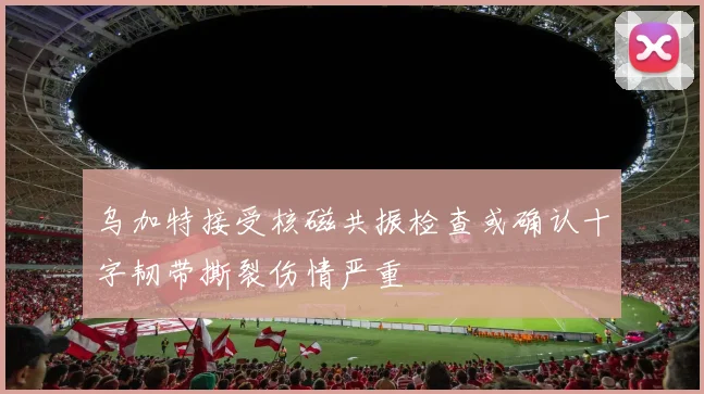 乌加特接受核磁共振检查或确认十字韧带撕裂伤情严重
